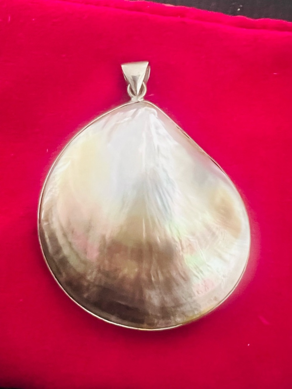 Iridescent Shell Pendant